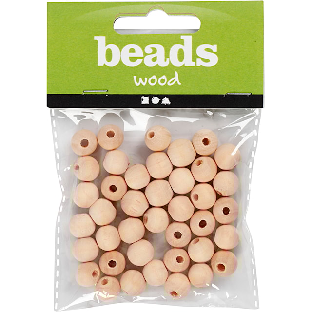 Produktbild 2 för Träpärlor 10 mm 40 st China Berry