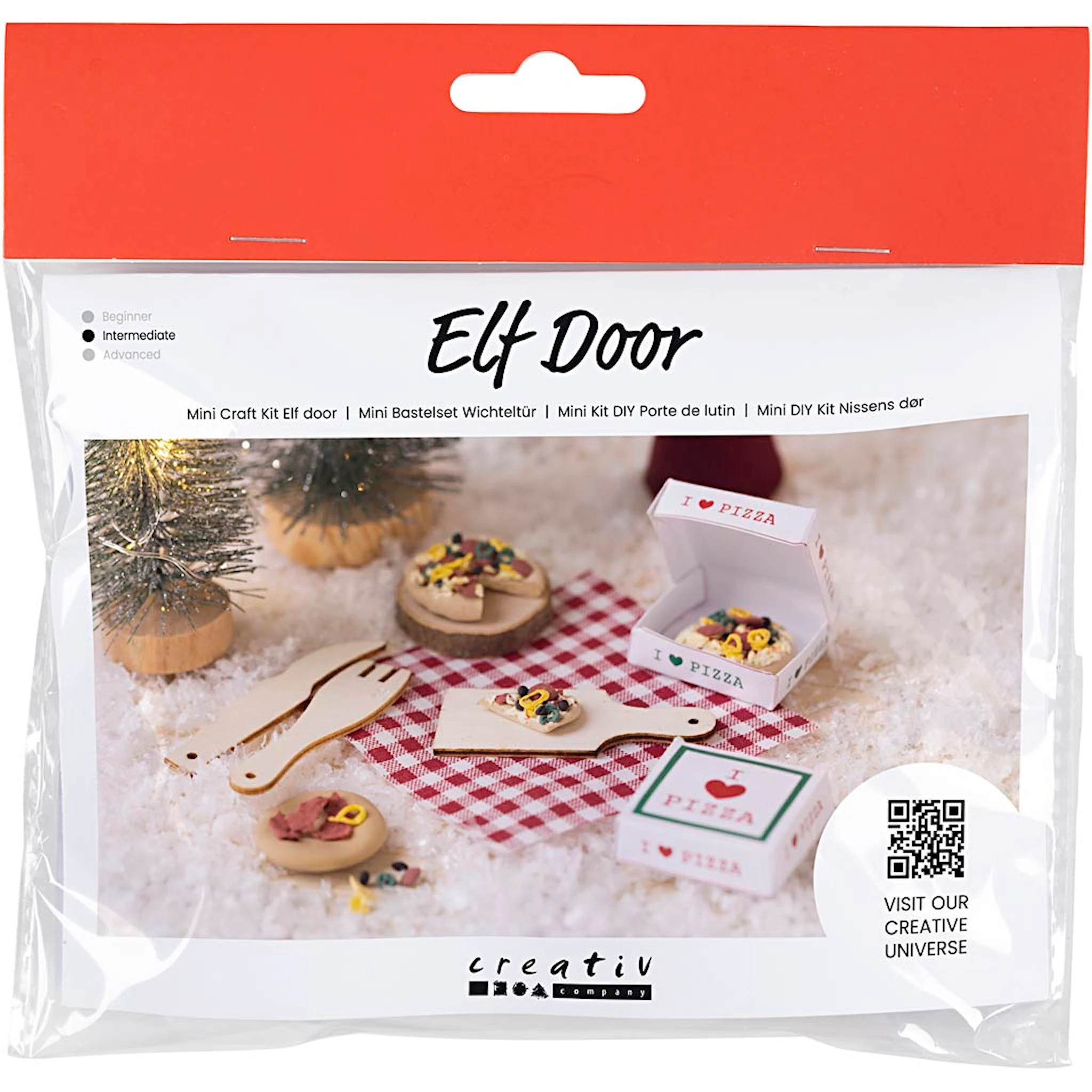 Produktbilde for Mini DIY Kit Alvedør, Pizza, 1 pk.