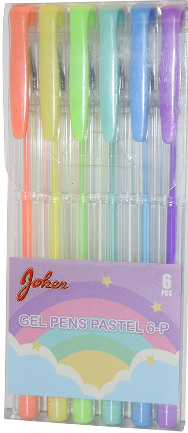 Gelpen Pastellfarger 6-pack