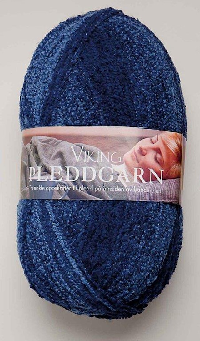 Pleddgarn 350 g sininen Viking Garn