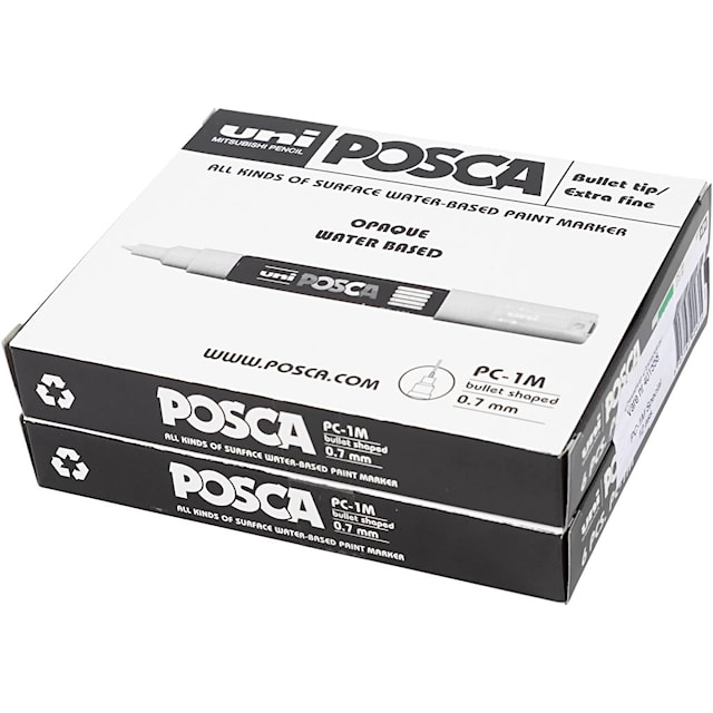 Produktbild 3 för Posca Marker , nr. PC-1M, spets 0,7 mm 12-pack