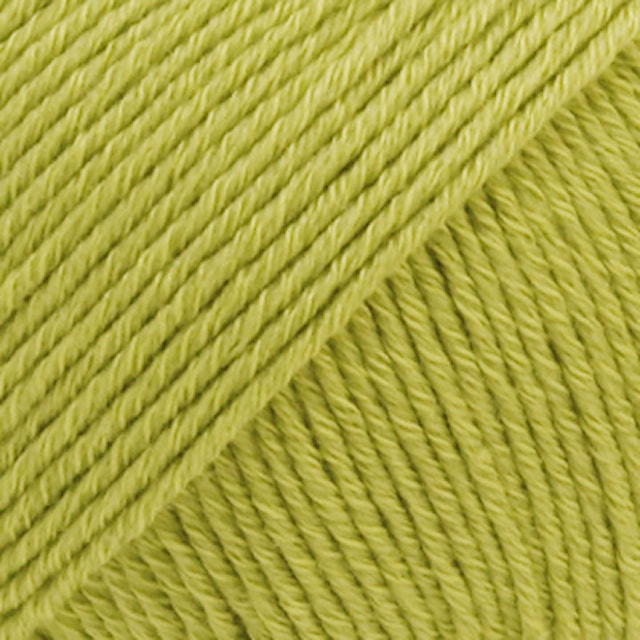 Cotton Merino Uni Colour Garn Ullmix 50 g Pistachio 10 Drops