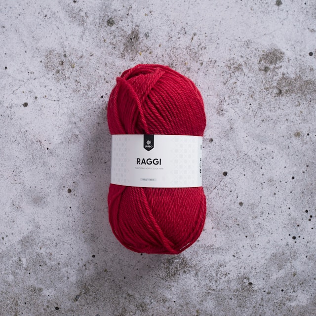 Produktbild 1 för Raggi Garn Ullmix 100 g Röd (1511) Järbo
