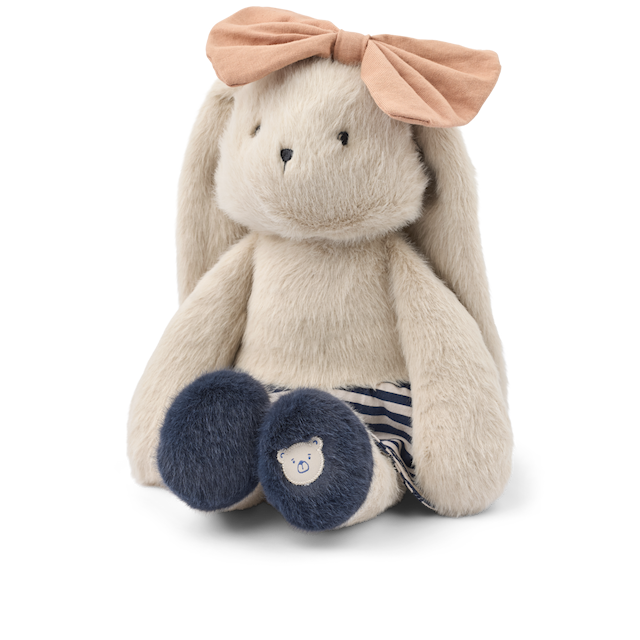 Tuotekuva 1 - Babette Rabbit Celebration Pehmolelu 23 cm Teddy Mist/Navy Liewood