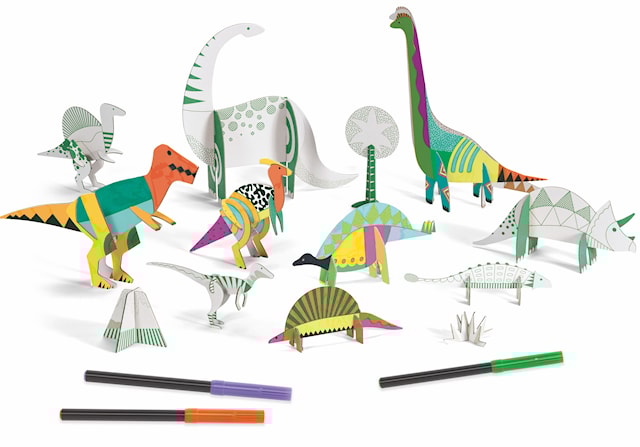 Produktbild 2 för Dinosaurier byggsats i kartong Djeco