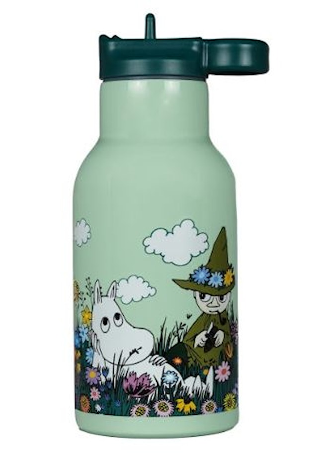 Mumin Äng Vattenflaska Grön Rätt Start