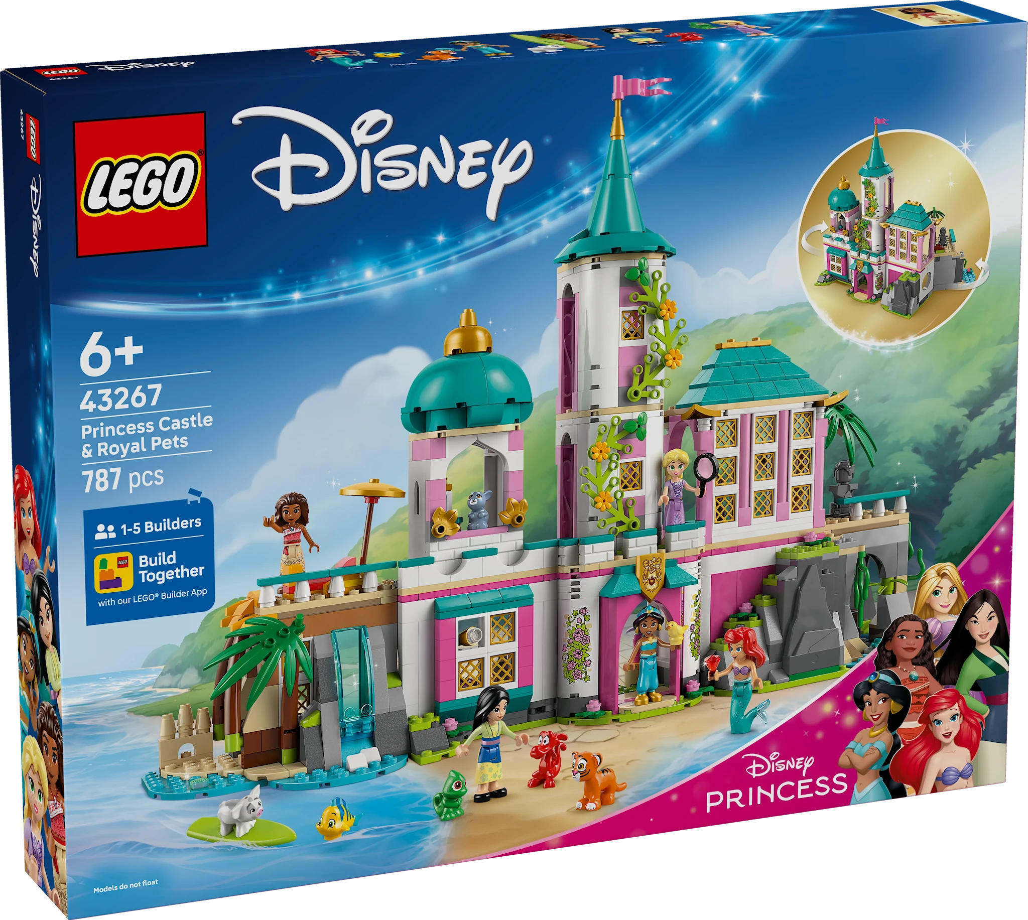 Tuotekuva ille Prinsessalinna ja kuninkaalliset lemmikit LEGO® Disney Princess (43267)