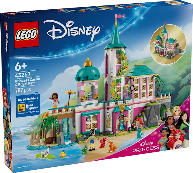 Produktbild 1 för Prinsesslott och kungliga husdjur LEGO® Disney™ (43267)