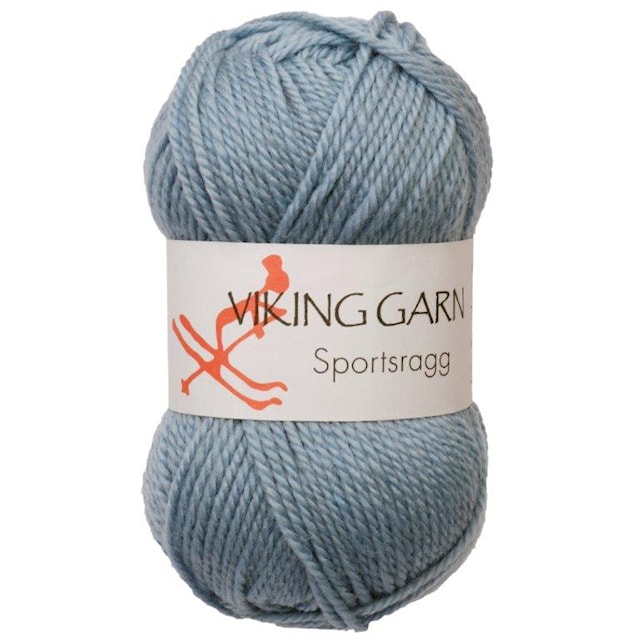Sportsragg 50 g Lys jeansblå 524 Viking Garn