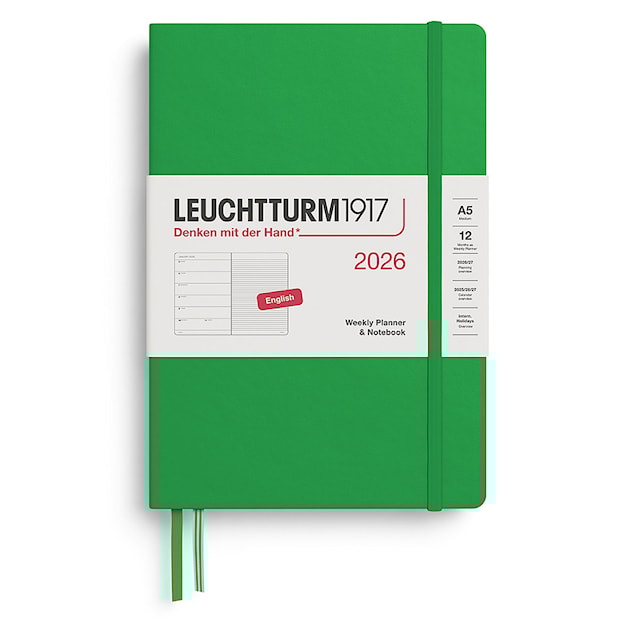 Weekly Planner & Notebook 2026 A5 Spring Leaf Leuchtturm1917