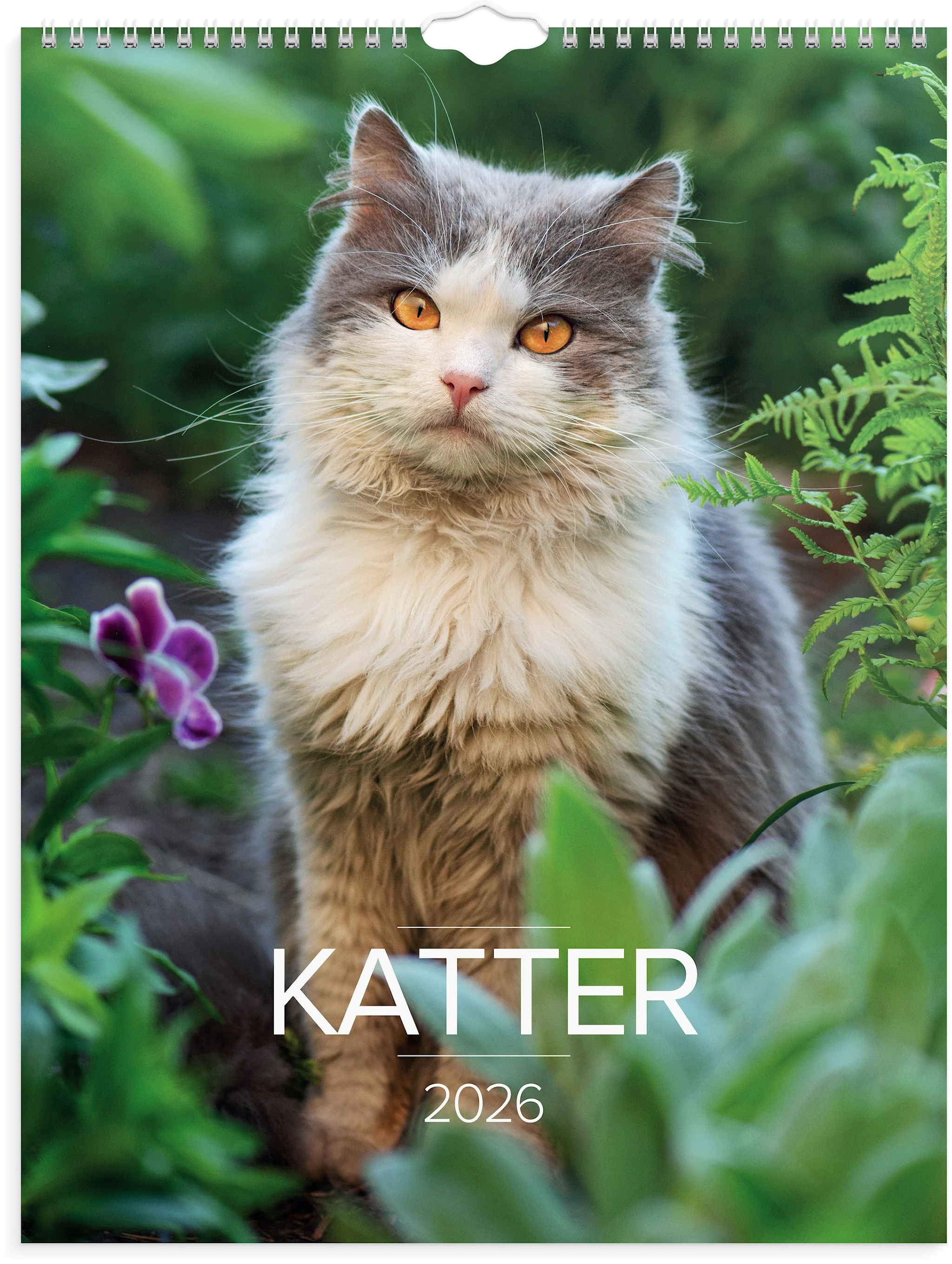 Produktbild för Väggkalender 2026 Stora Kattkalendern 295x390 mm Burde