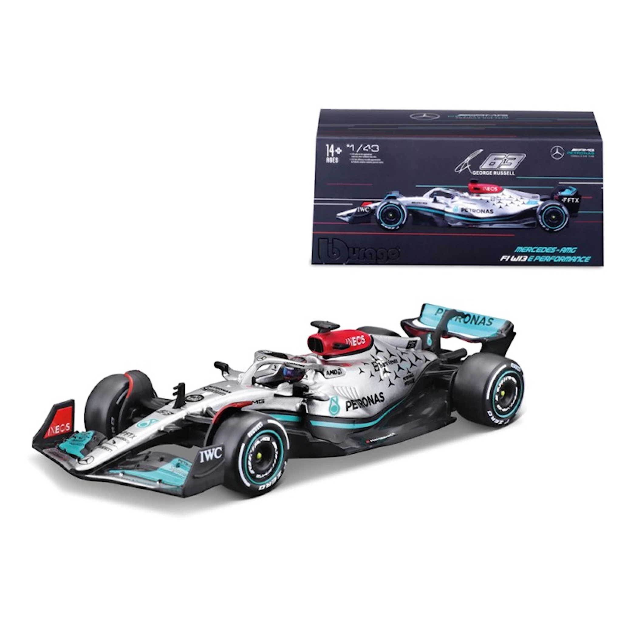 Produktbilde for F1 Mb W13 E Performance 2022 Russell 1:43 Buraggo