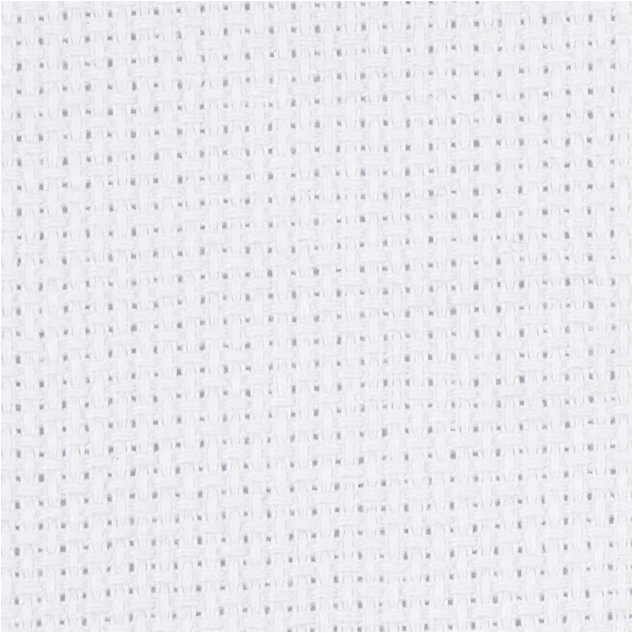 Produktbilde for Aidastoff, str. 50x50 cm, 70 ruter pr. 10 cm, hvit, 1 stk.