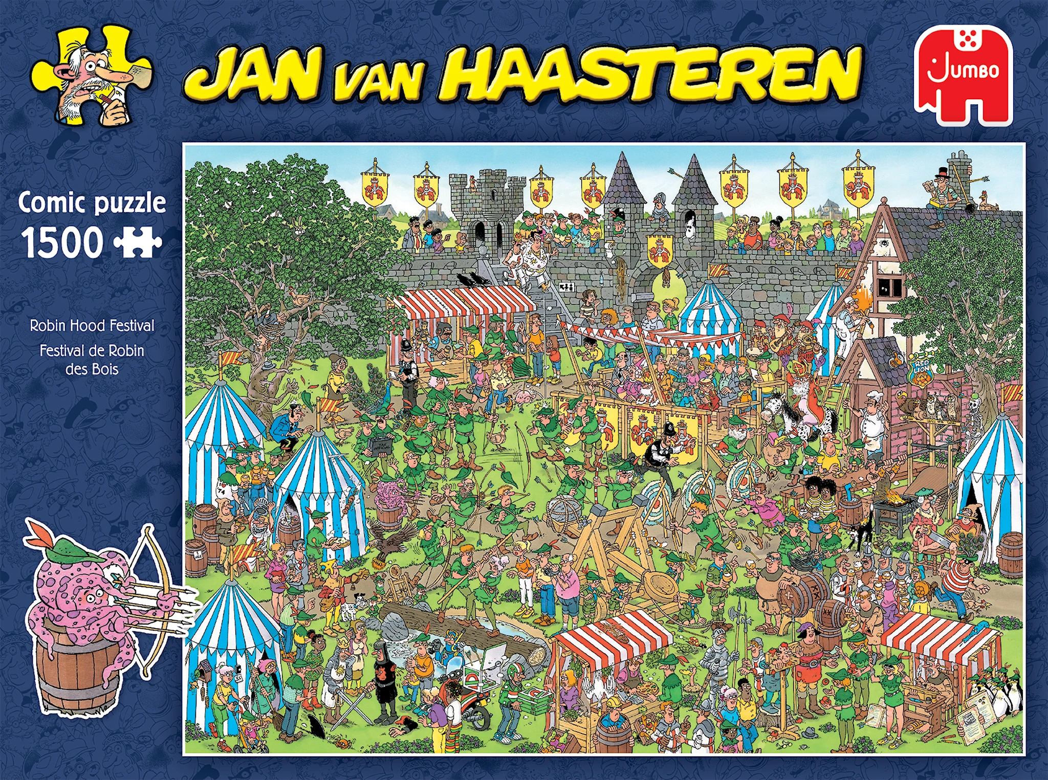 Produktbild för Jan Van Haasteren Robin Hood Festival Pussel 1500 bitar