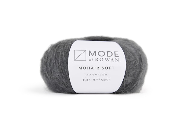 Mohair Soft mohairsekoitelanka 50gr Charcoal 209, Mode at Rowan