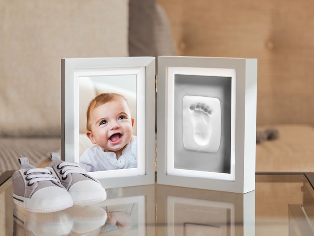 Produktbild 2 för Babyprints Ram Dubbel Ledad Grå, Pearhead