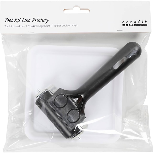 Tuotekuva 2 - Työkalusarja linopainantaan, Lev: 6 cm, koko 12x12 cm, 1 pkk/ 1 pkt