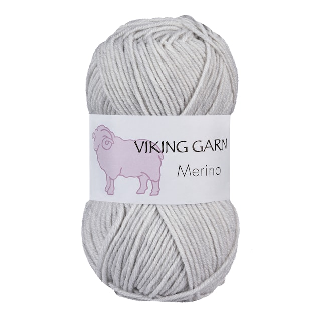Viking Merino 50 g Pearl Grey 812 Viking Garn