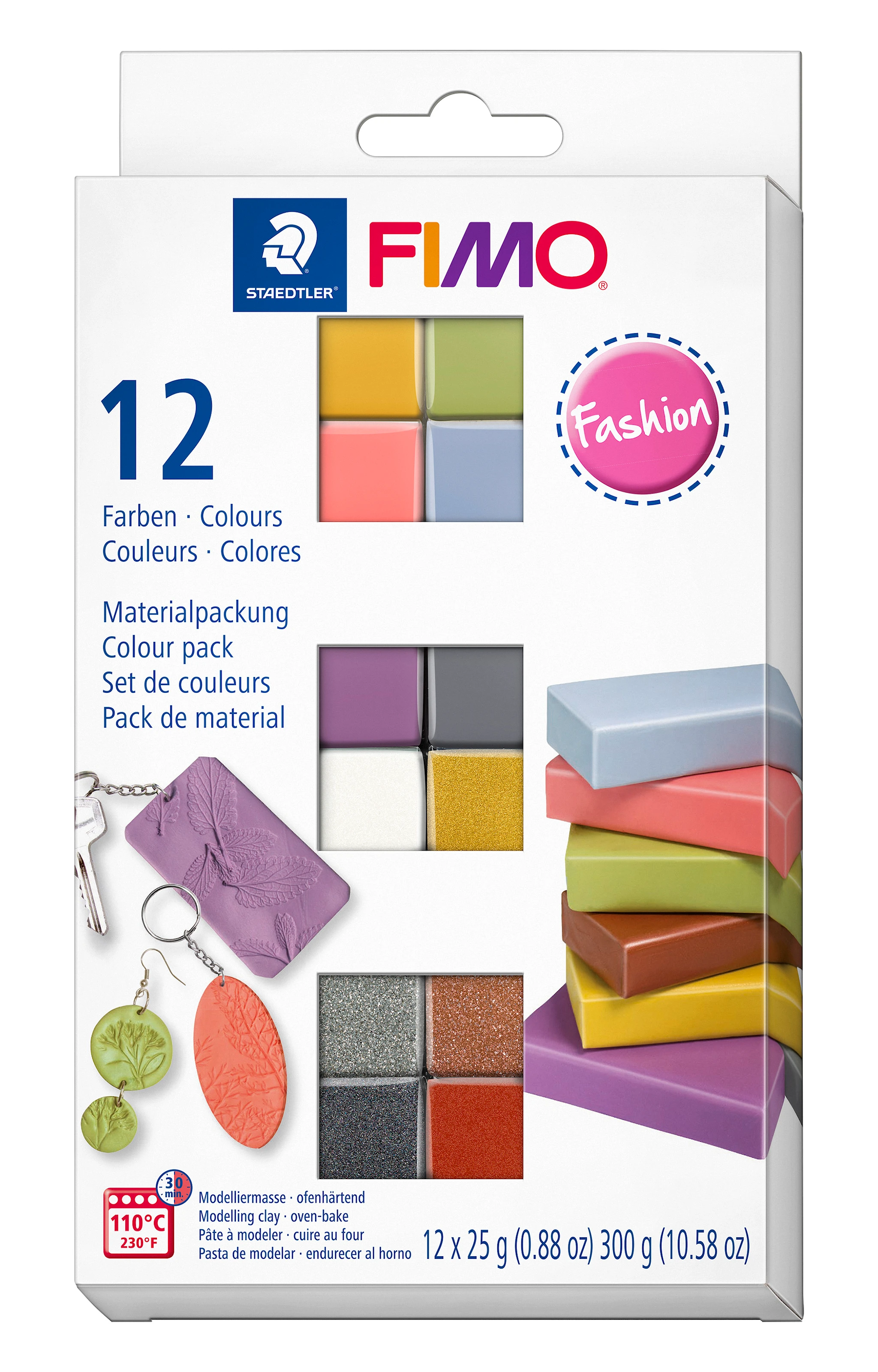 Produktbilde for Fimo Modellermasse Soft Set 25g x 12-pakning