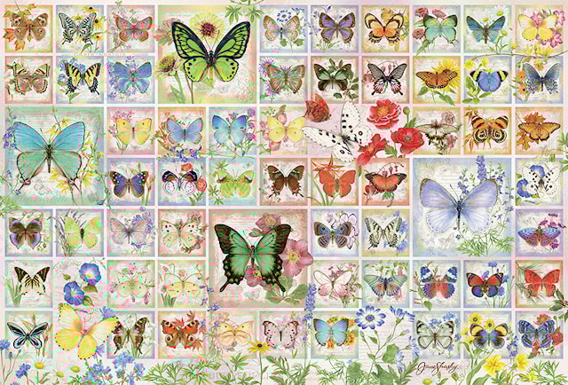 Produktbilde 3 for Puslespill Butterflies and Blossoms 2000 brikker, Cobble Hill