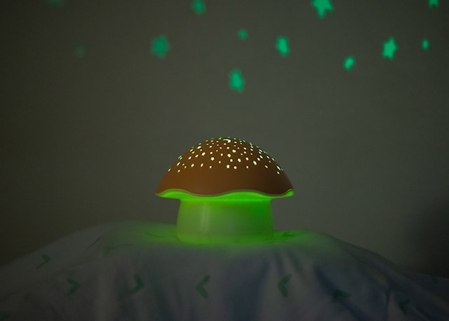 Produktbild 6 för Pabobo Nattlampa med musik, Svamp Orange