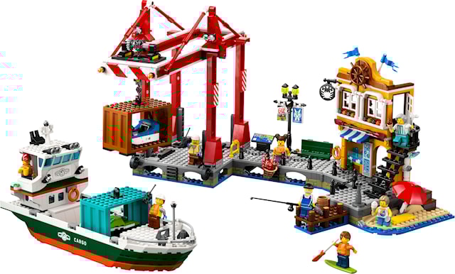 Produktbild 2 för Kusthamn med lastfartyg LEGO® City (60422)