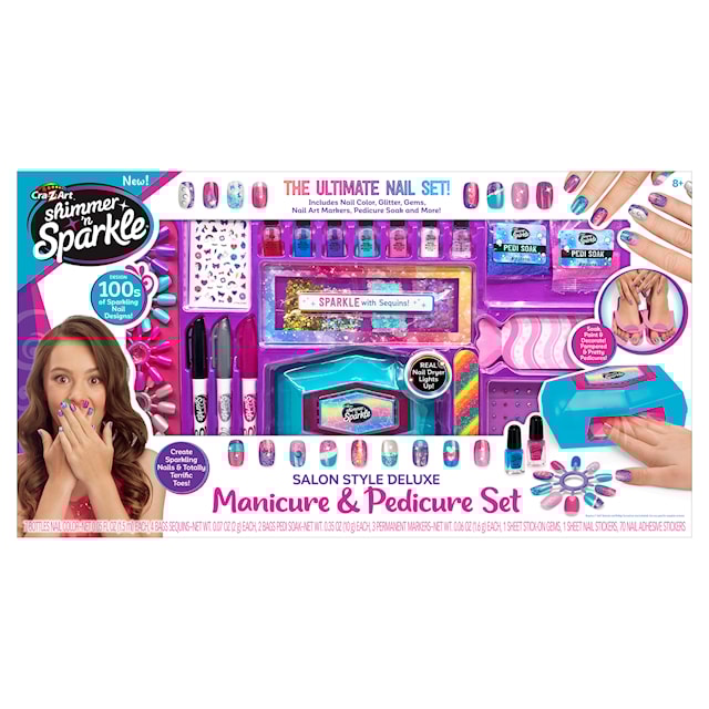 Produktbild 1 för Manikyr och PedikyrNagelset Deluxe Shimmer N Sparkle