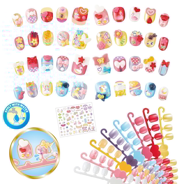 Produktbilde 2 for Refill Negler hjerter 40 stk Aquabeads