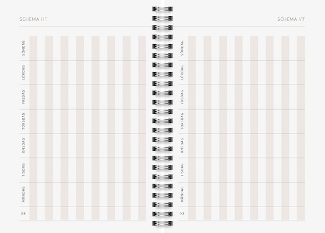Produktbild 6 för Kalender 2026 A5 Black Marble Almanacksförlaget