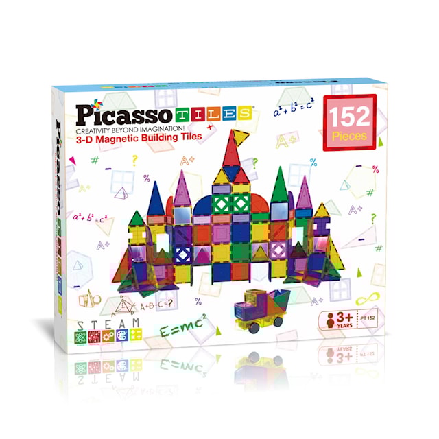 Picasso Tiles 152 Bitar Clear Magnetklossar