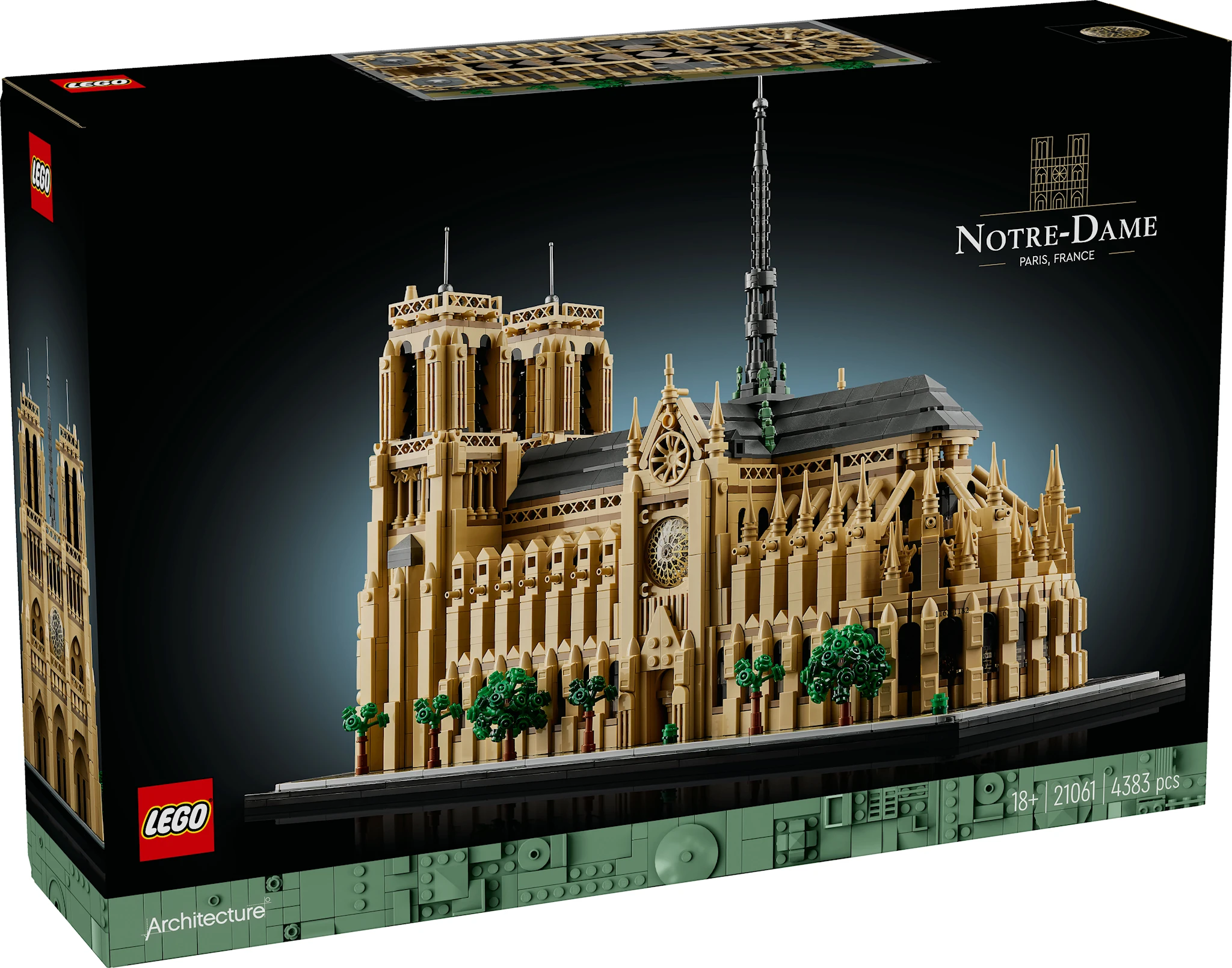 Tuotekuva ille Notre-Dame Pariisissa LEGO® Architecture (21061)