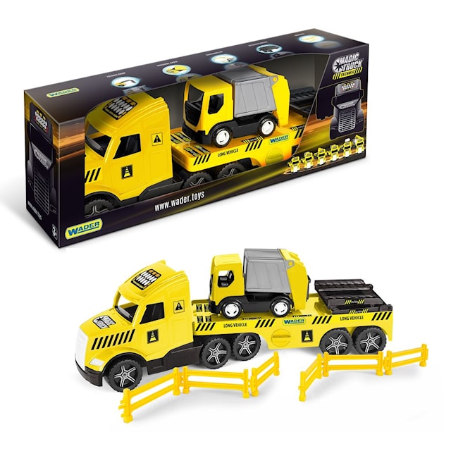 Magic Truck Technic Perävaunukuorma-auto ja ajoneuvo 78 cm Kahluuvarsi