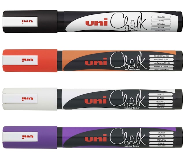 Tuotekuva 1 - Posca Chalk markers Halloween 4-pack Uni-ball