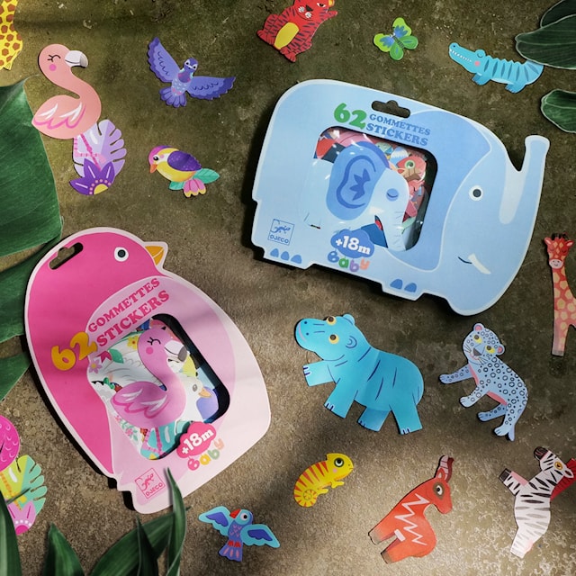 Produktbilde 3 for Klistremerker Vinter for de yngste 62-pakning Djeco