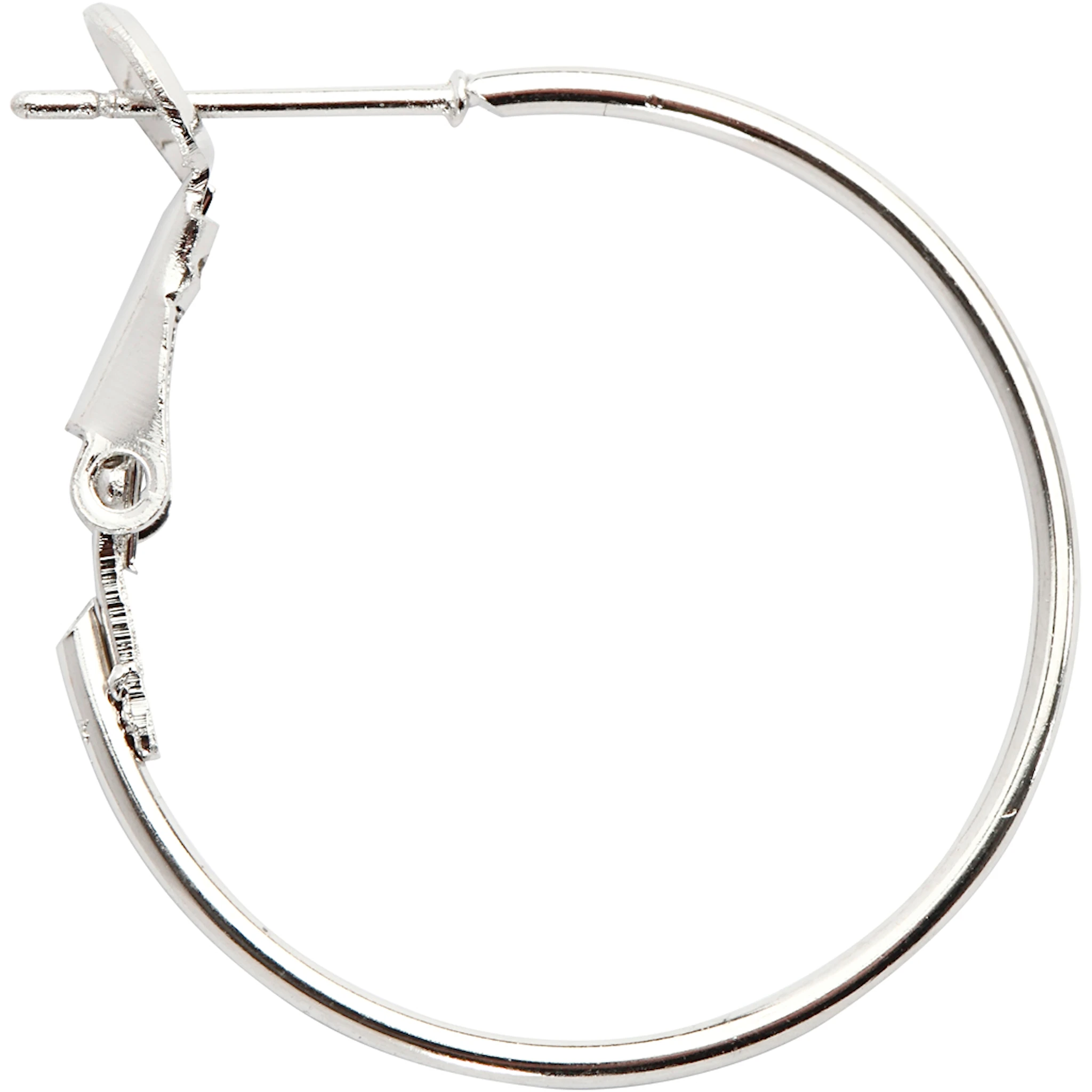 Tuotekuva ille Korvakorut, halk. 25 mm, hopeanväriset, 8 kpl/ 1 pkt