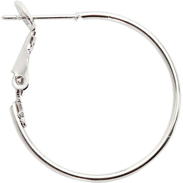 Tuotekuva 1 - Korvakorut, halk. 25 mm, hopeanväriset, 8 kpl/ 1 pkt