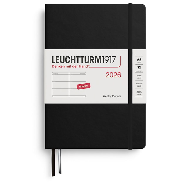 Weekly Planner 2026 A5 Black Leuchtturm1917