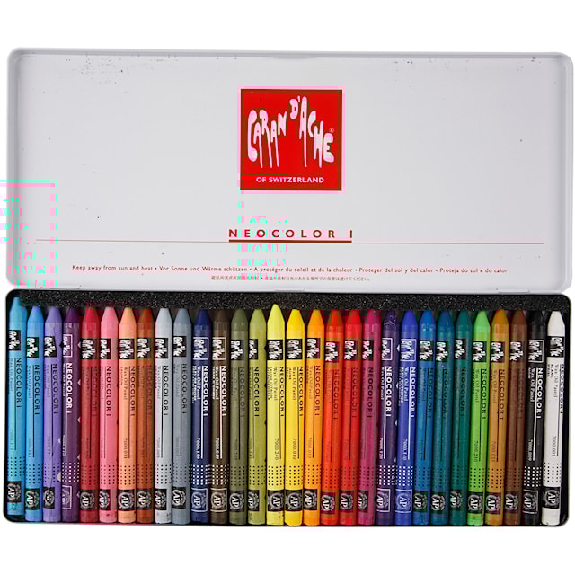 Tuotekuva 1 - CARAN D’ACHE Neocolor 1, Pit. 10 cm, paksuus 8,5 mm, värilajitelma, 30 kpl/ 1 pkt