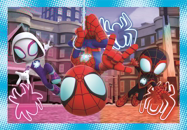 Produktbilde 2 for Puslespill 4 in 1 Spidey and his Amazing Friends, Clementoni