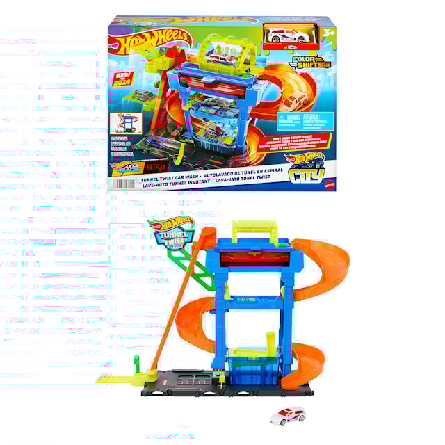 Produktbild 4 för Hot Wheels City Elc Biltvätt Lekset