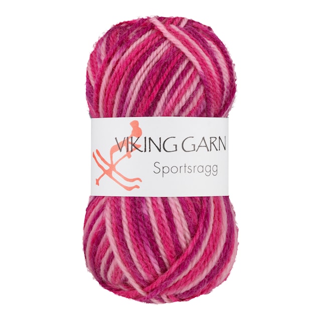 Sportsragg Garn Ullmix 50 g Multirosa 564 Viking Garn