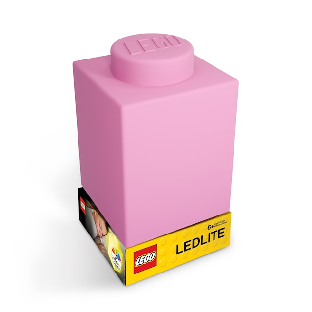 Produktbild 3 för LEGO Iconic Silicon Kloss 1000% med LED lampa Rosa