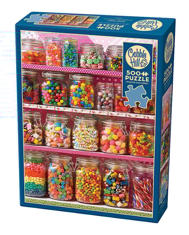 Produktbild 2 för Pussel Candy Shelf 500 bitar, Cobble Hill