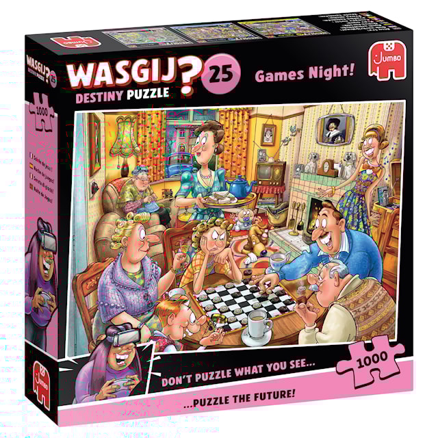 Produktbilde 1 for Wasgij Destiny 25 Games Night! Puslespill 1000 brikker