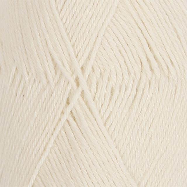 Nord Uni Colour Garn Alpackamix 50 g Off White 01 Drops