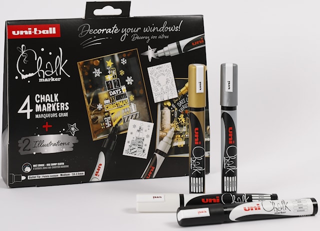 Joulusetti Chalk Marker merkintäkynä PWE-5M 5-pakkaus Posca