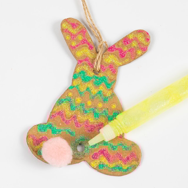 Tuotekuva 4 - Ripustettavat pääsiäiskoristeet, pupu, tipu ja muna, Kork. 10 cm, 6 kpl/ 1 pkt