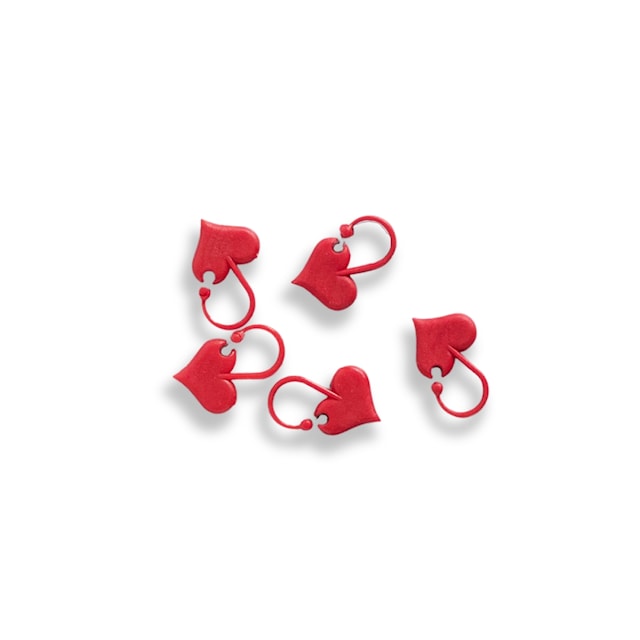 AddiLove Silmukkamerkki Sydän (6 kpl) Addi