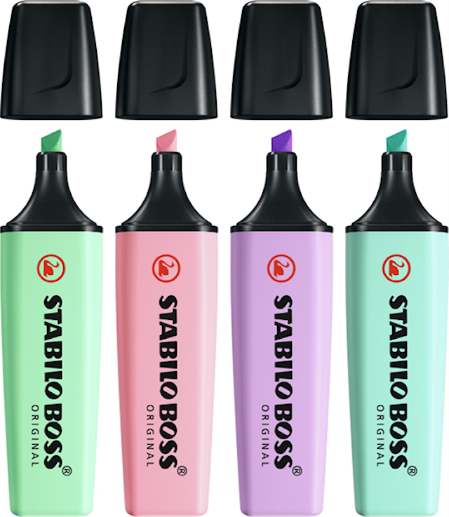 Produktbilde 1 for Markeringstusj BOSS Original pastell 4-pk Stabilo