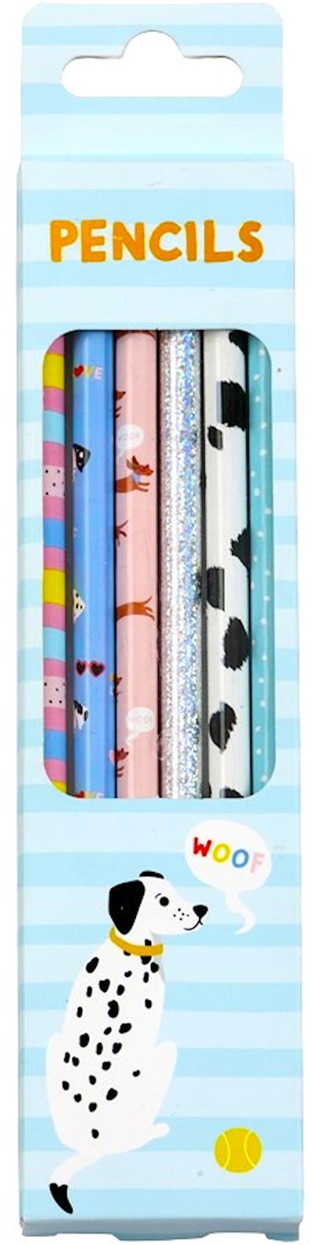 Blyertspennor Hundar 6-pack